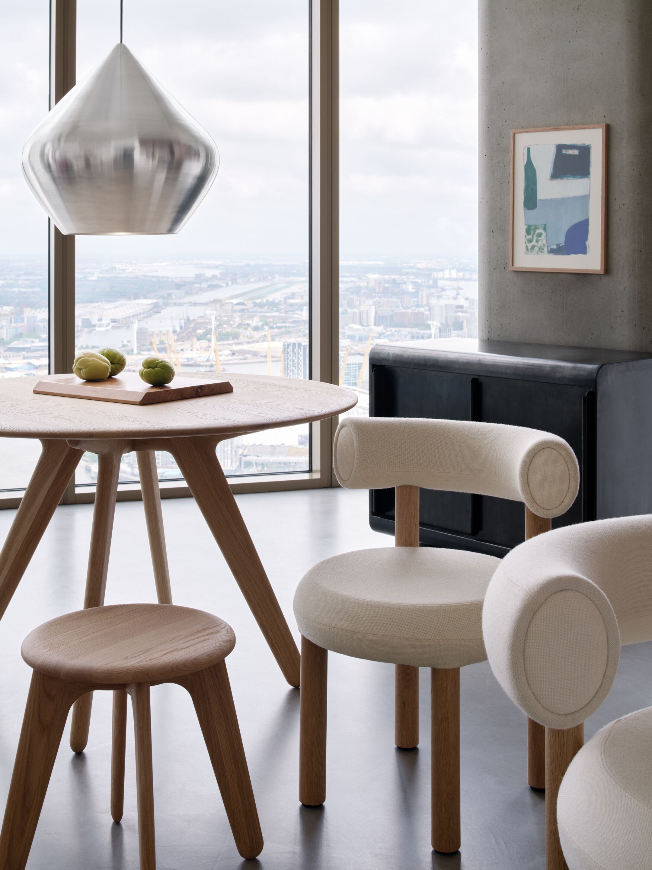 Круглый деревянный обеденный стол Tom Dixon Slab ARCH-00020386 - Вид №1