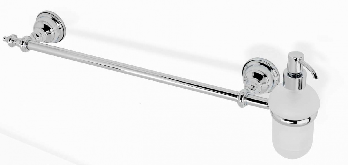 EL69D(25) Stil Haus Elite, полотенцедержатель + стеклянный дозатор, цвет бронза