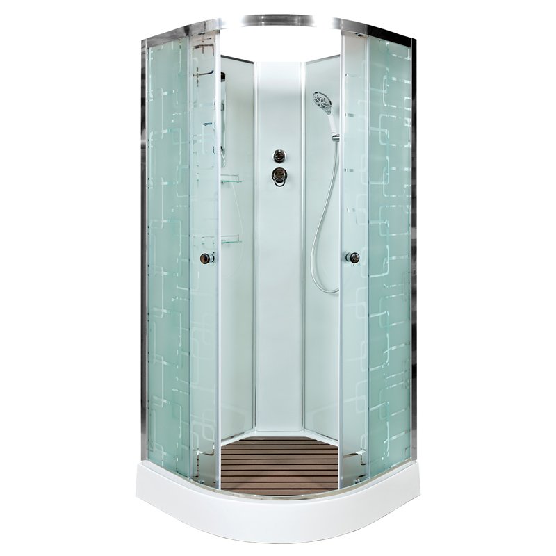 ЕМ4590 с гидромассажем (гм.) Душевая кабина DETO Серия EM ЕМ1590 N (без крыши)