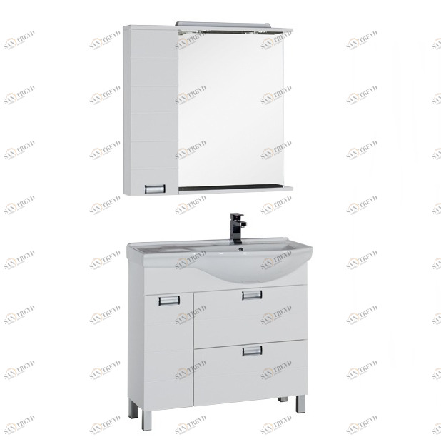 Комплект мебели Aquanet Сити 90 R белый 00177537