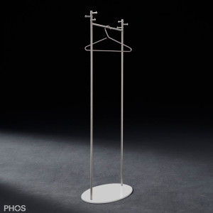 GST1-BPW Вешалка для одежды Twin с овальным основанием, цвет основания: белый PHOS