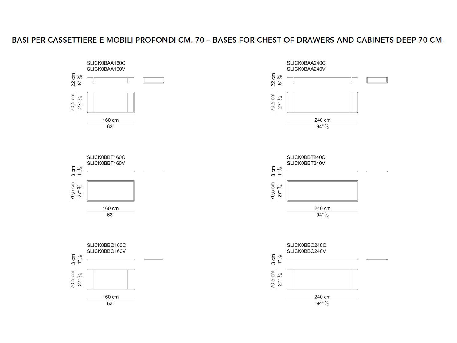 Низкий кожаный шкаф для телевизора с ящиками i 4 Mariani Slick ARCH-00049762 - Вид №9