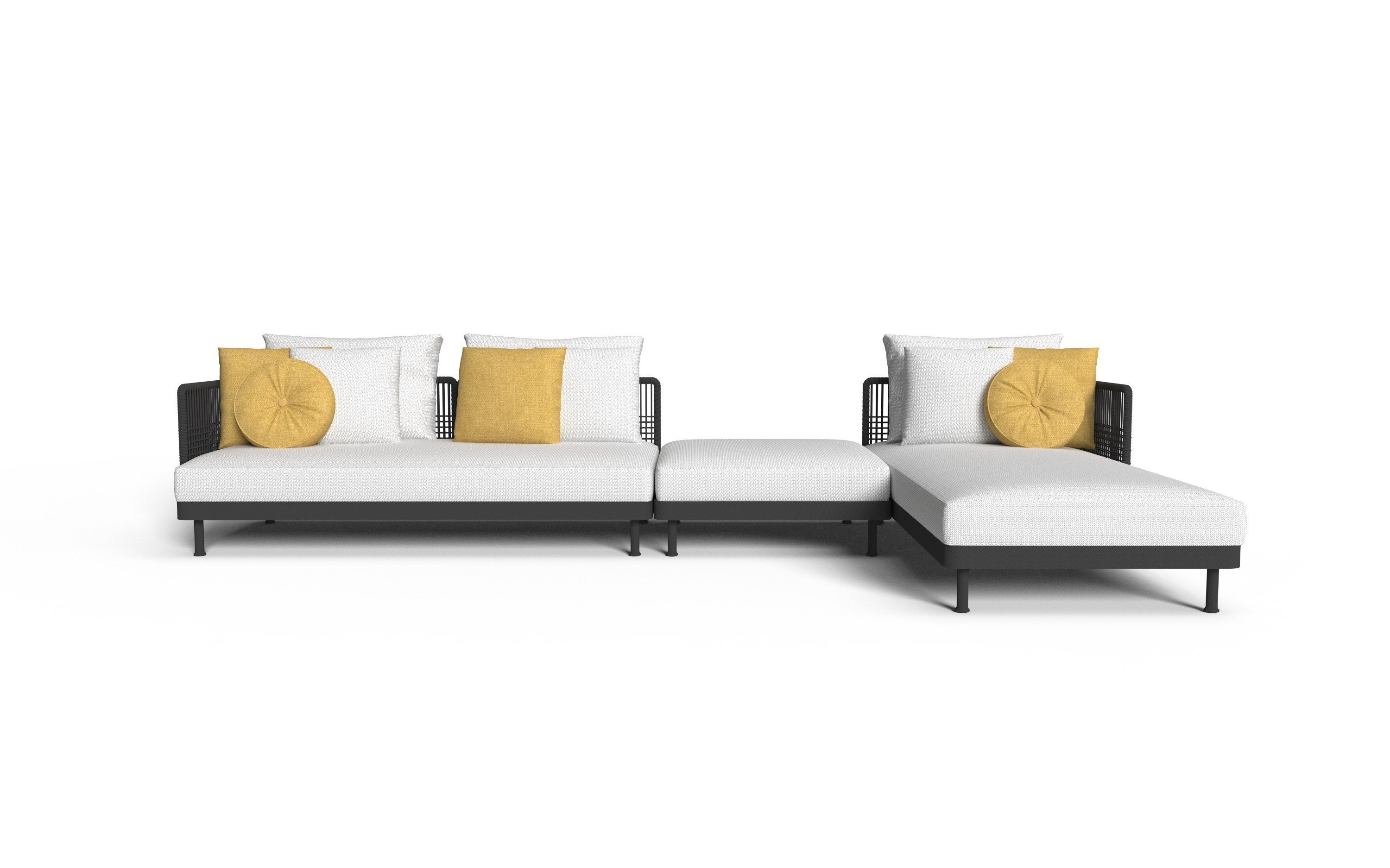 Секционный тканевый диван с веревочной спинкой Talenti Slam / Rope ARCH-00130742 - Вид №3