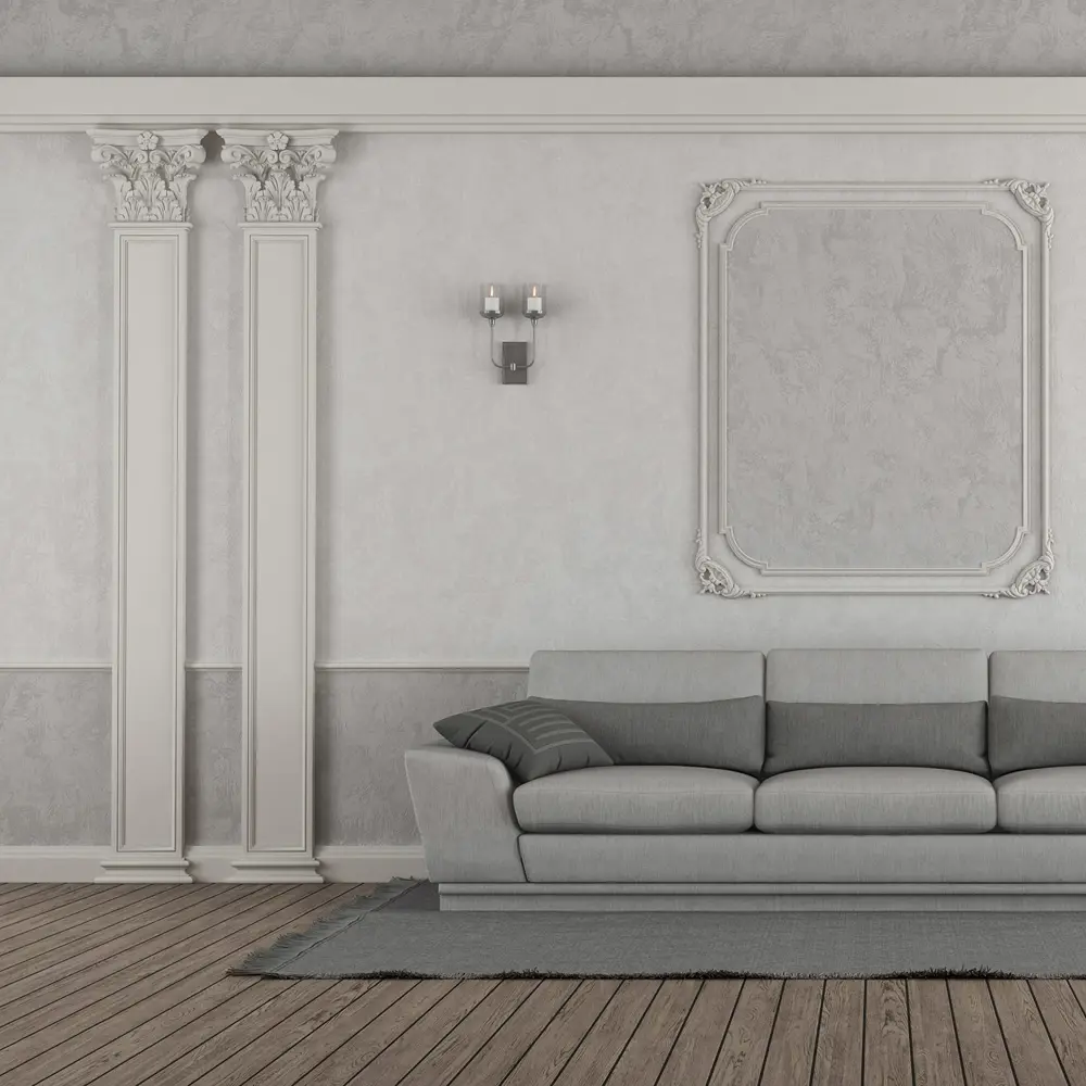 Капитель к пилястре полиуретан Decomaster DK-211 белая 153 мм STLM-2157771 - Вид №2