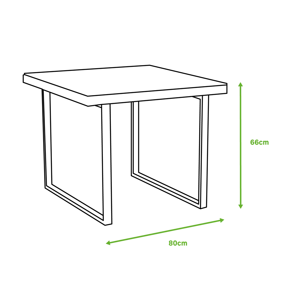 Стол садовый квадратный Naterial Noa для комфортного отдыха 82509547 STLM-0028912 - Вид №11