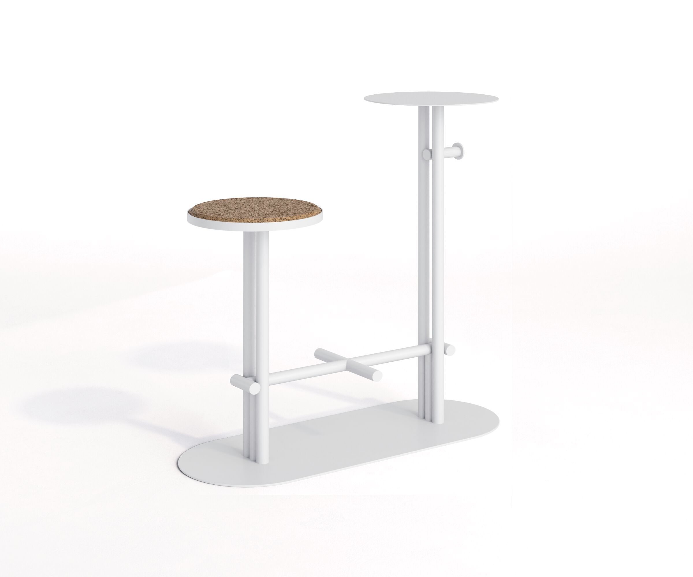 Стальной и пробковый высокий садовый стул с журнальным столиком Joyf точка ARCH-00111902 - Вид №5