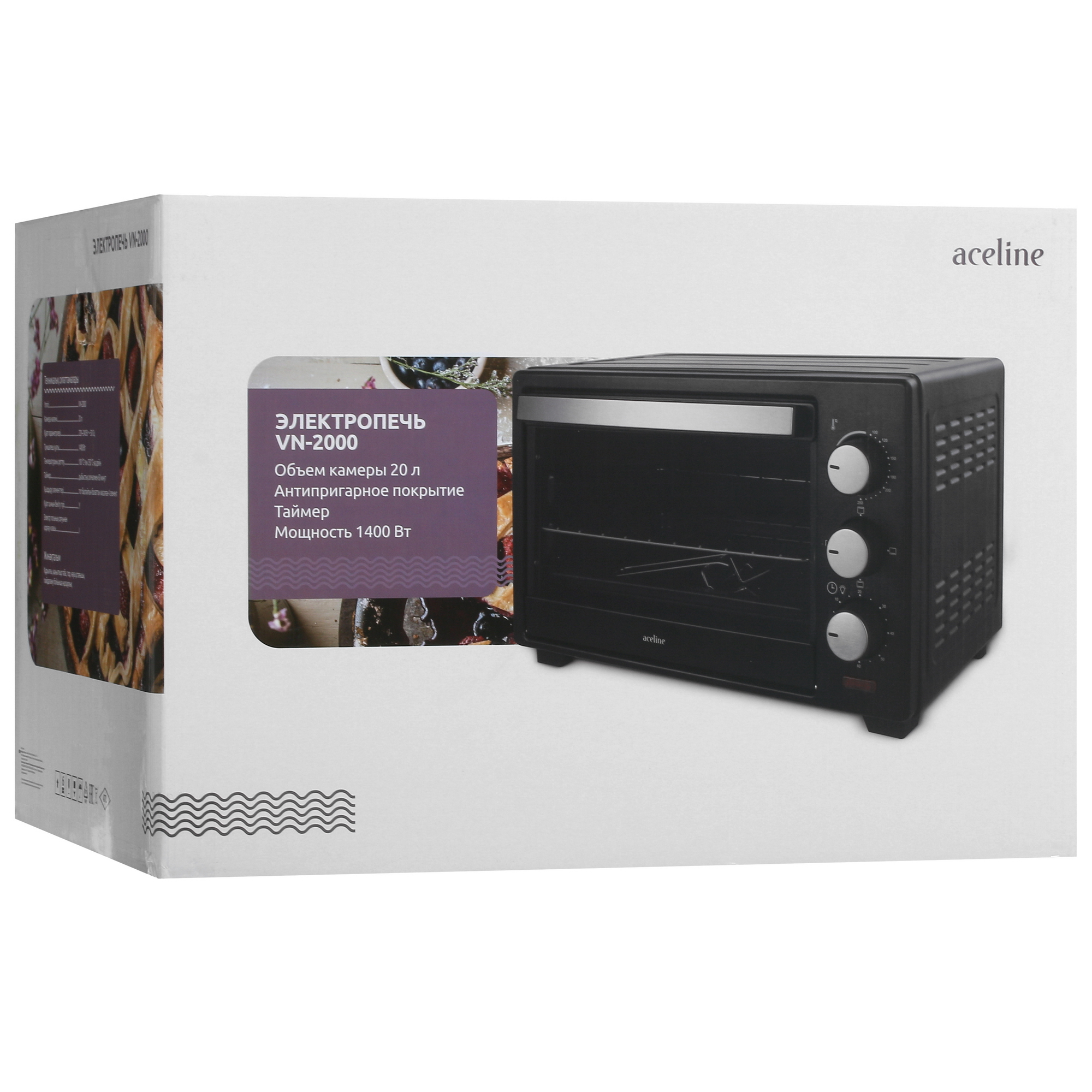 5416491 Мини-печь Aceline VN-2000 черный STDN-0095950 - Вид №8