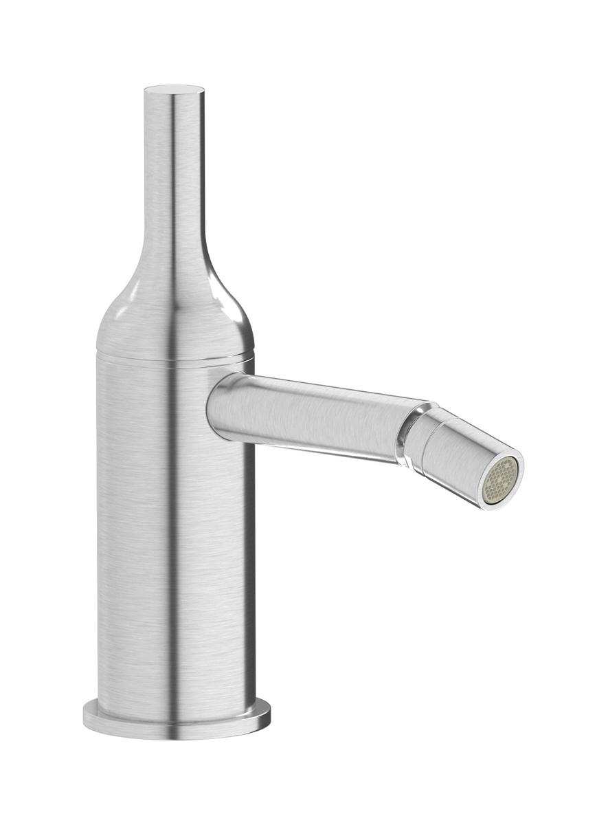 Смеситель для биде на 1 отверстие в комплекте с донным клапаном. WE ARE IB bi220ss Brushed Nickel Batlo