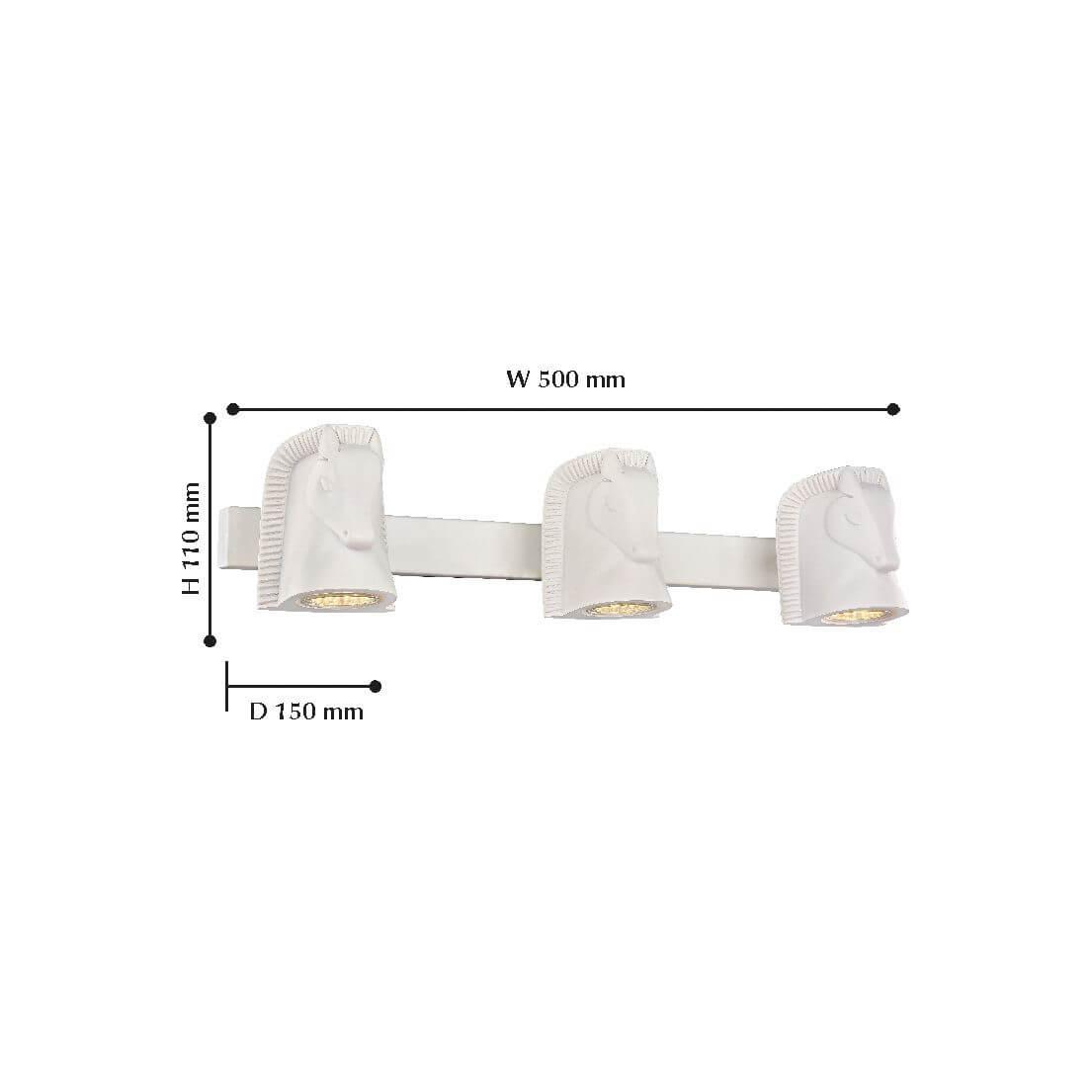 Бра детское Cavallina на три лампы FAVOURITE CAVALLINA 326246 Белый  - Вид №1