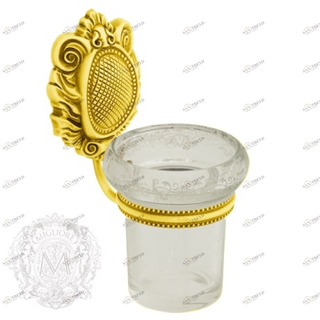 Стакан для щеток MIGLIORE Cleopatra ML.CLE-60.702.DO золото 