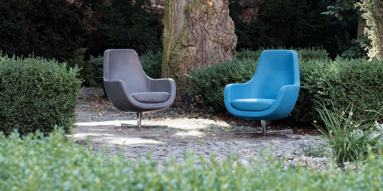 Кресло STEFANI на вращающемся основании молочное SITS STEFANI 192345 Серый  - Вид №4