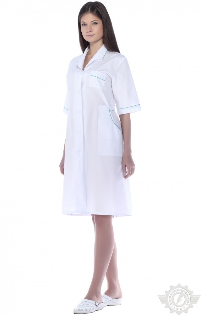 63612 Халат "Оксана"  Медицинская одежда  размер 46/158-164 Спецодежда  - Вид №8