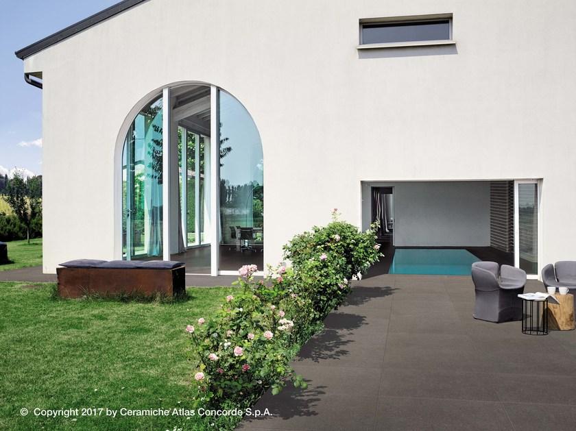 Atlas Concorde Пол для улицы из керамогранита с эффектом бетона Kone sun-id-1349668 - Вид №1