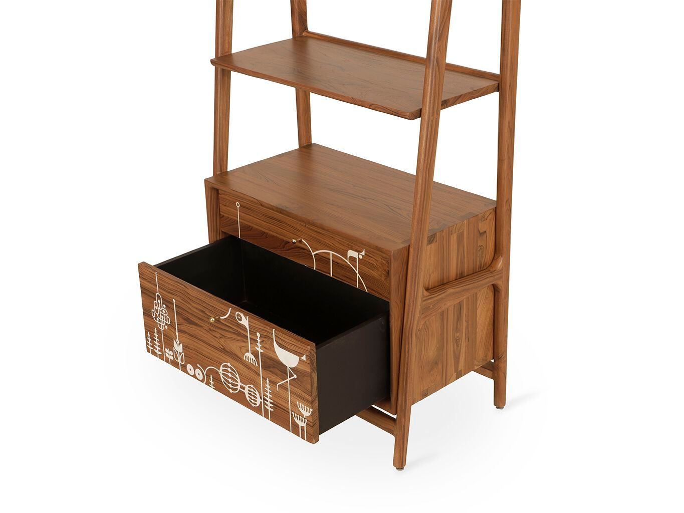 Книжный шкаф из тикового дерева Alankaram WIMA ARCH-00095169 - Вид №2