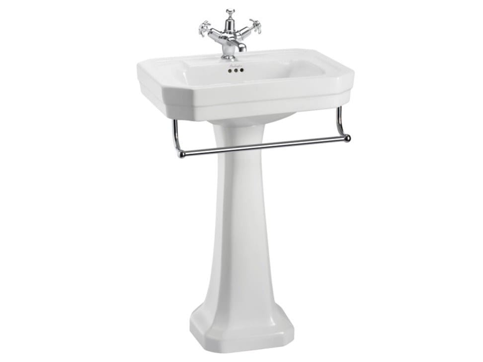 Прямоугольная раковина для ванной комнаты с держателем для полотенец Burlington Викторианская ARCH-00044598