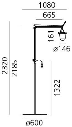 Artemide Регулируемый светодиодный торшер для улицы из алюминия Tolomeo sun-id-1460343 - Вид №2