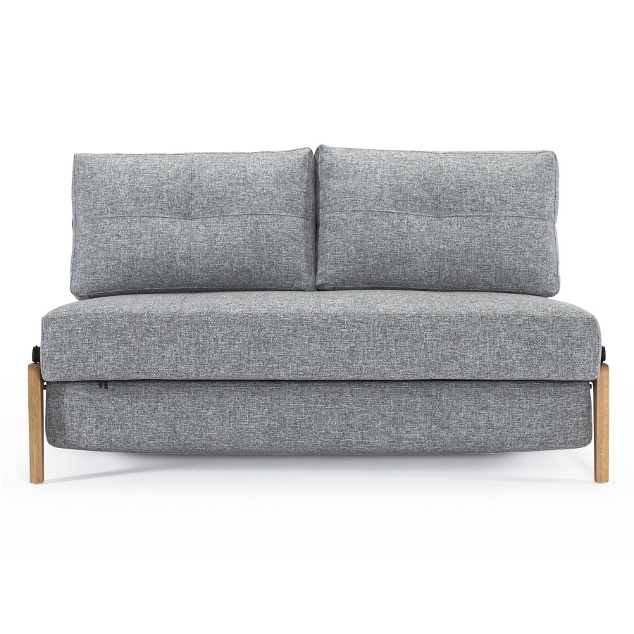 Диван Cubed 160 Deluxe с подушками и деревянными ножками, гранит Innovation Living CUBEDS10 - Вид №4