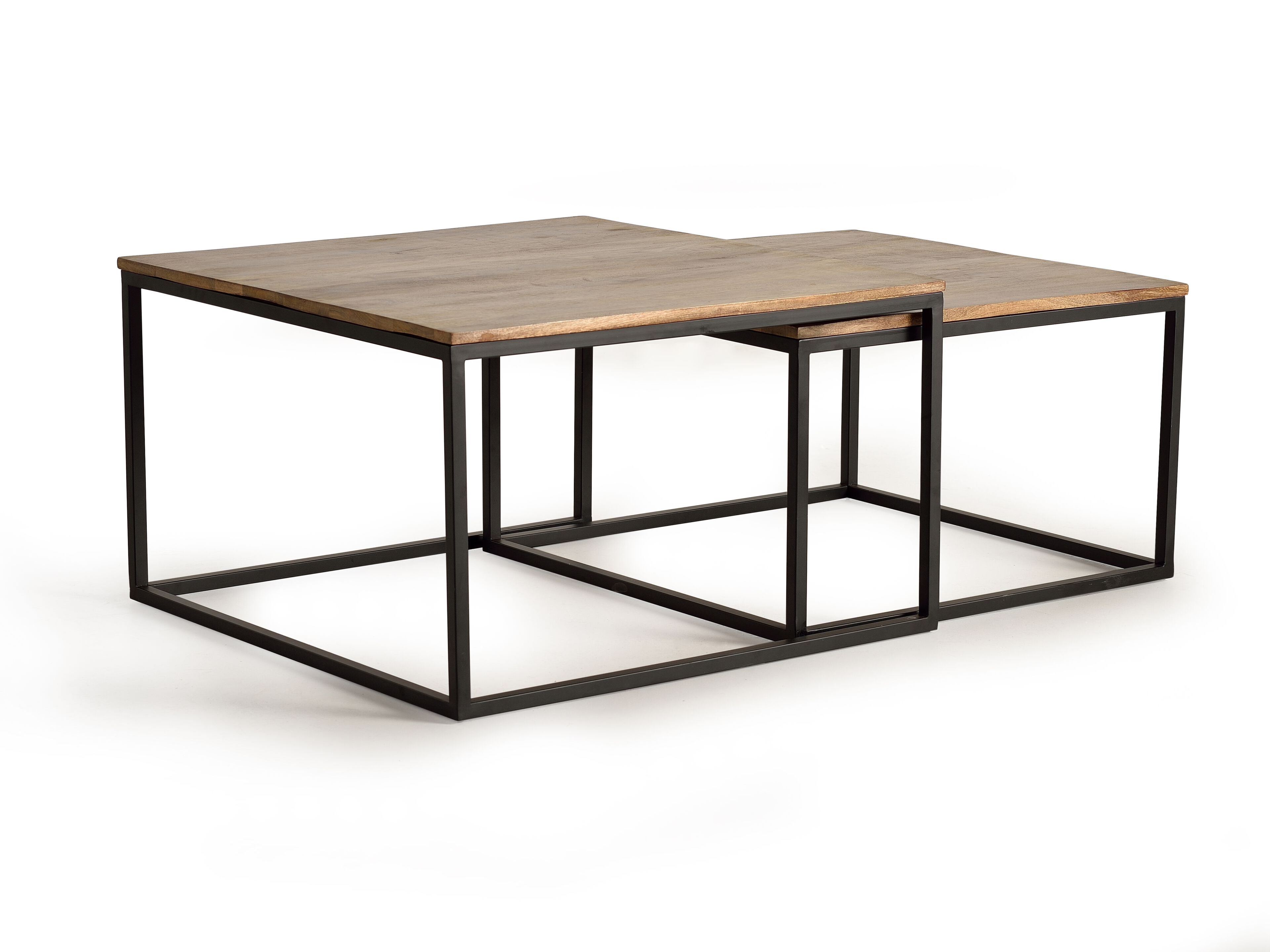 Деревянный штабелируемый квадратный журнальный столик Giner y Colomer 1157 ARCH-00075395