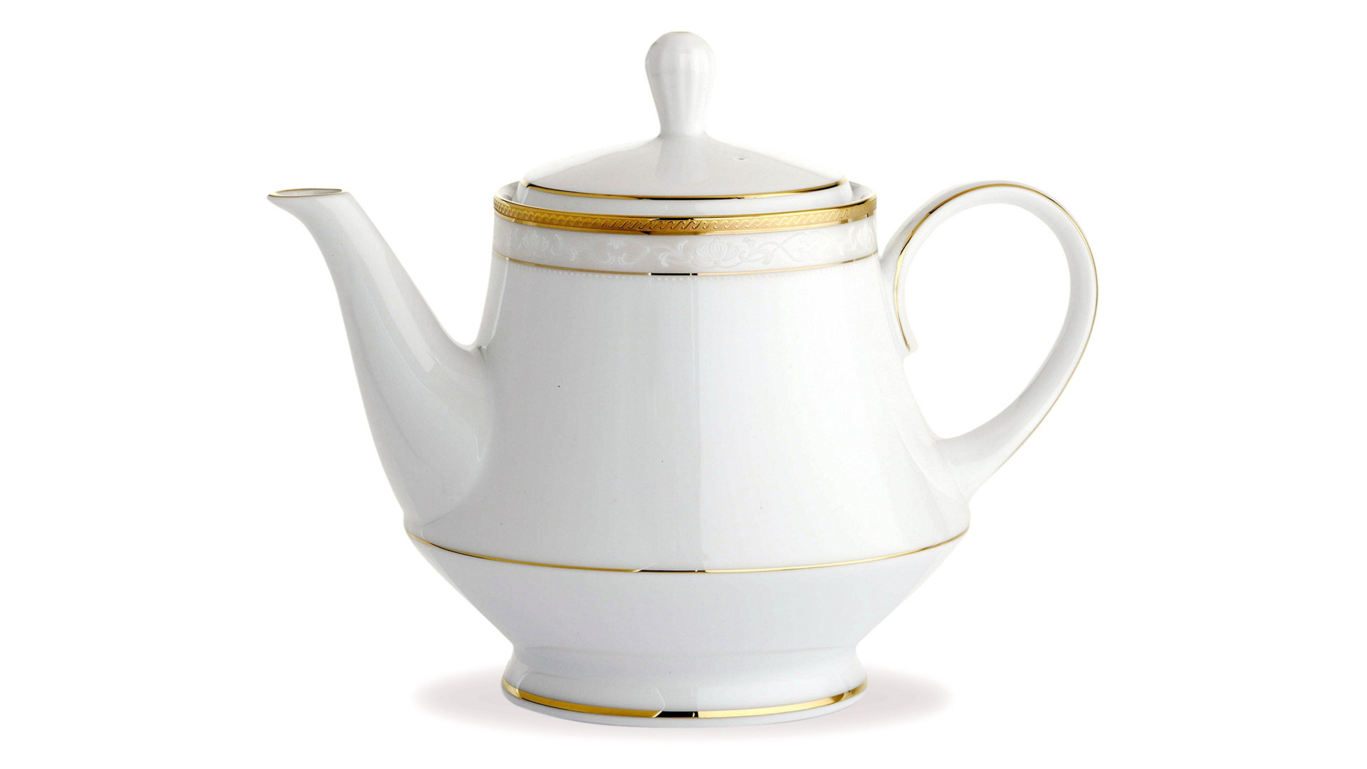 10655233 Noritake Сервиз чайный Noritake "Хэмпшир, золотой кант" на 6 персон 15 предметов Фарфор  - Вид №1