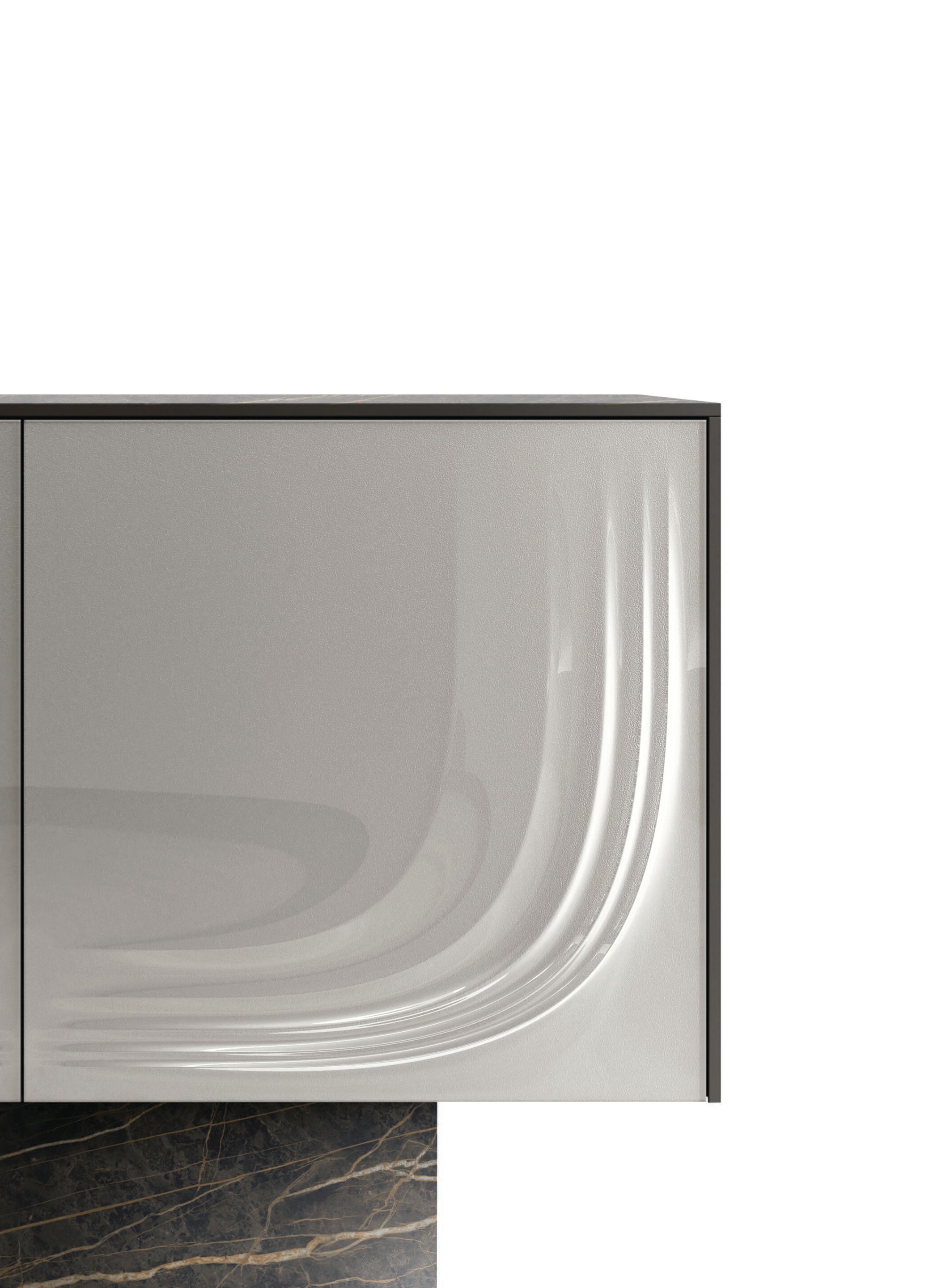 Шкаф Laminam® и стекло с распашными дверями Febal Casa Onda ARCH-00118078 - Вид №4