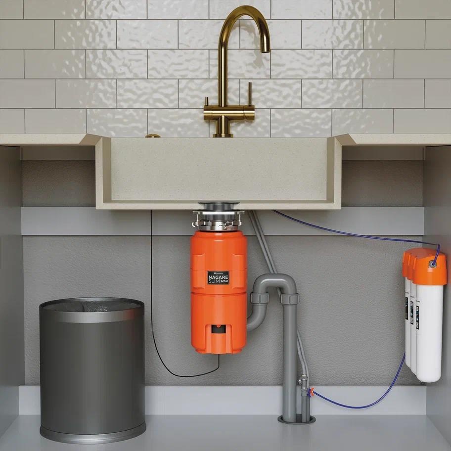 Измельчитель пищевых отходов Omoikiri Nagare Slim 1250 4995063 для кухонной мойки, постоянный магнит - Вид №3