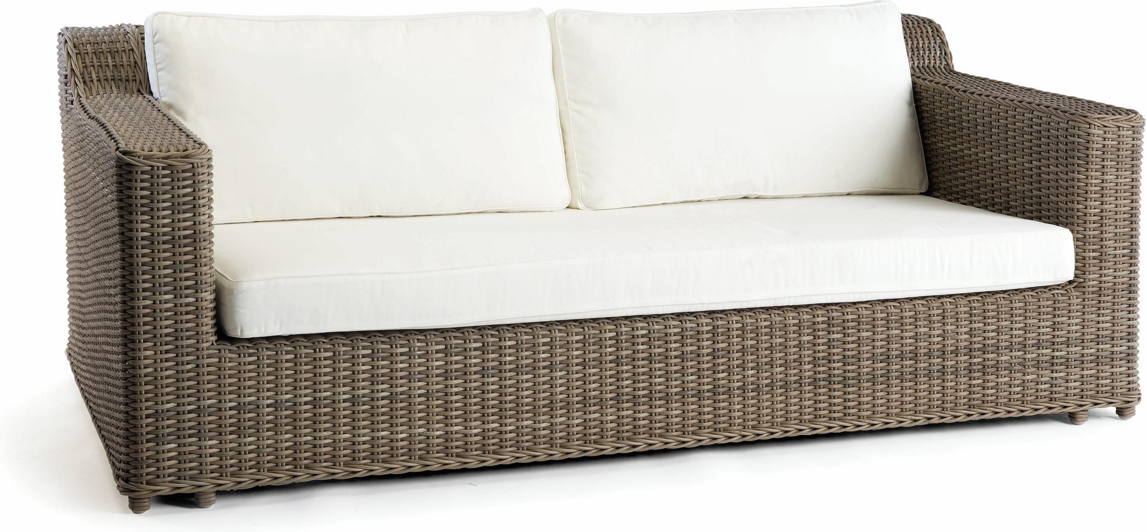 2,5 мест. диван фиксированный шнур 8мм старый серый Manutti San Diego MNST894