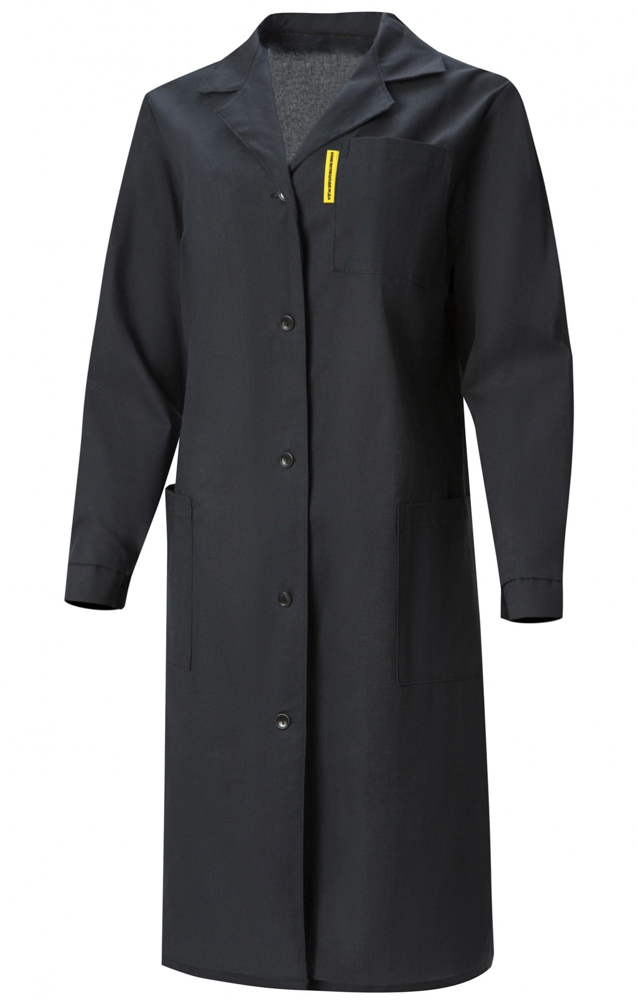 61677 Халат женский темный  Одежда для обслуживающего персонала  размер 52-54/158-164 Спецодежда 