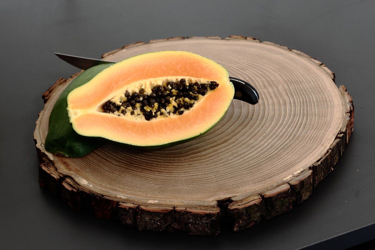 Деревянная и стеклянная кухня с полуостровом Deodara K41 ARCH-00039279 - Вид №6