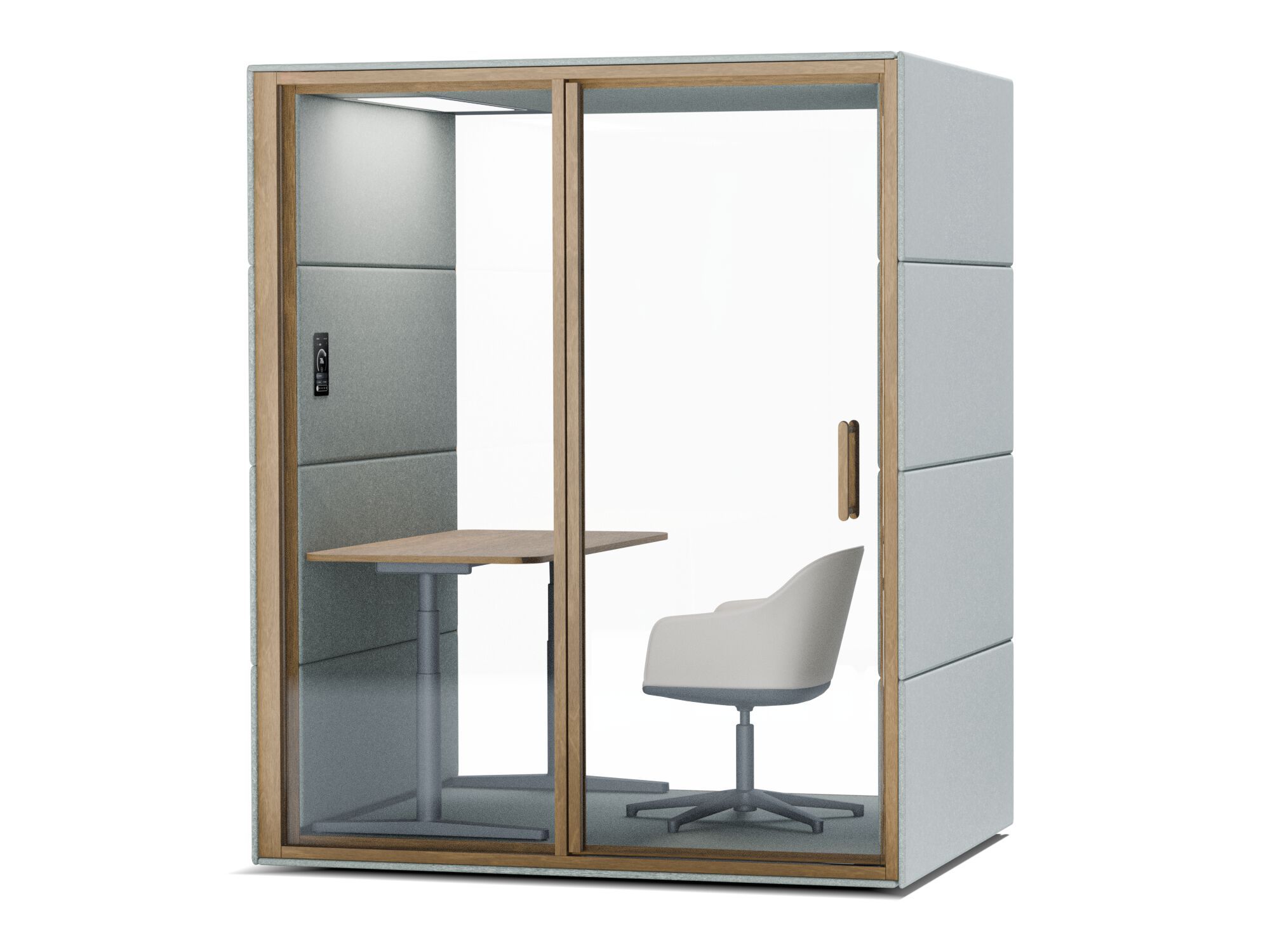 Одноместная акустическая офисная кабина со встроенным освещением SilentLab GEN4 ARCH-00101976