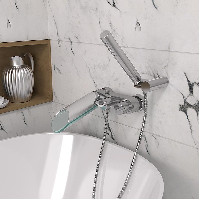 Paini Morgana 73CR105VRKM смеситель для ванны с аксессуаром - Вид №1