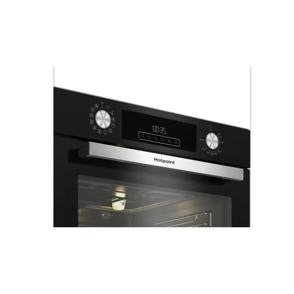 Встраиваемый духовой шкаф Hotpoint HFE9 1231 JSH BL 60x60x57 см цвет черный STLM-2147166 - Вид №3