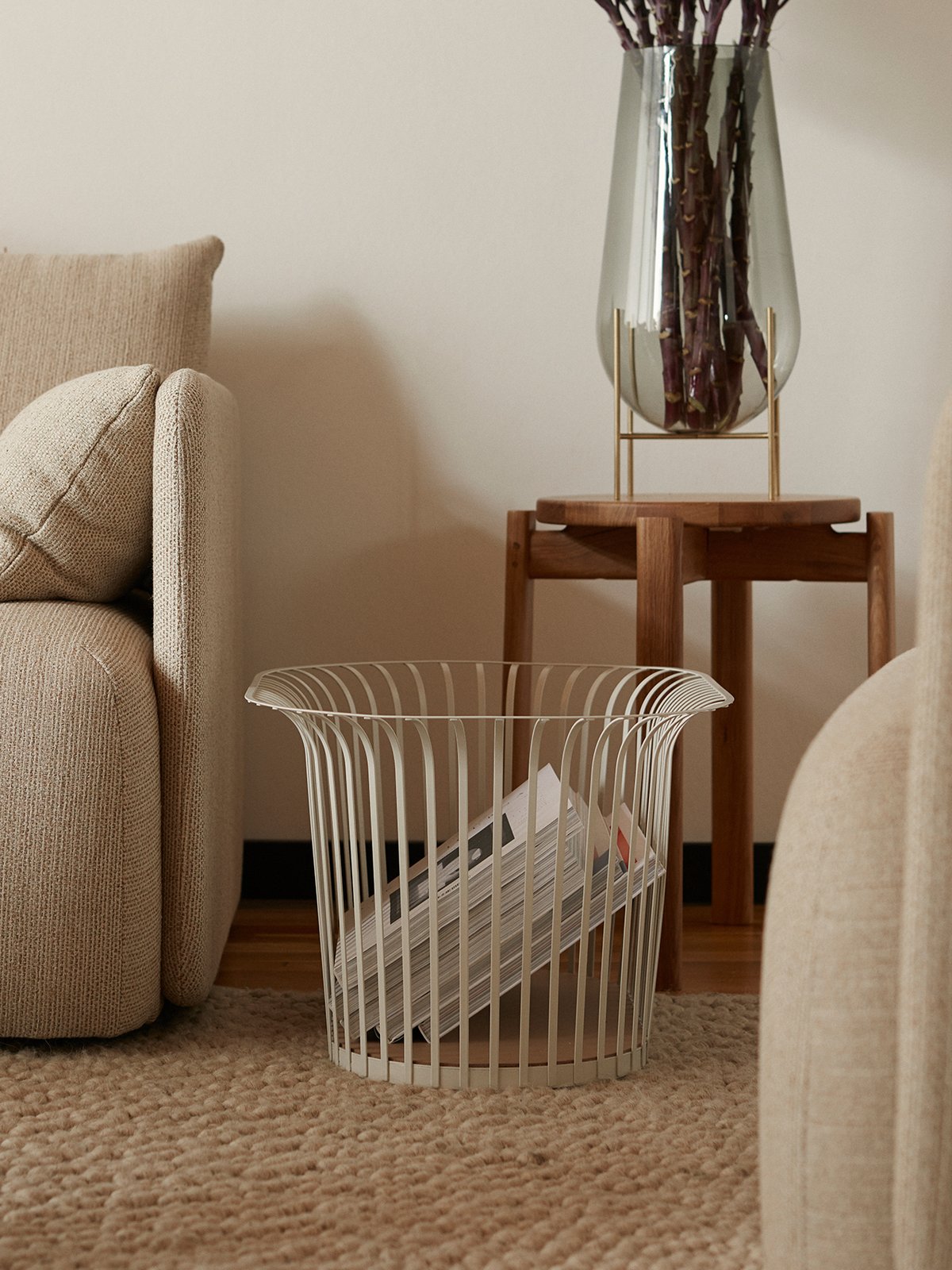 4300649 MENU Ленточная корзина Слоновая кость  - Вид №4