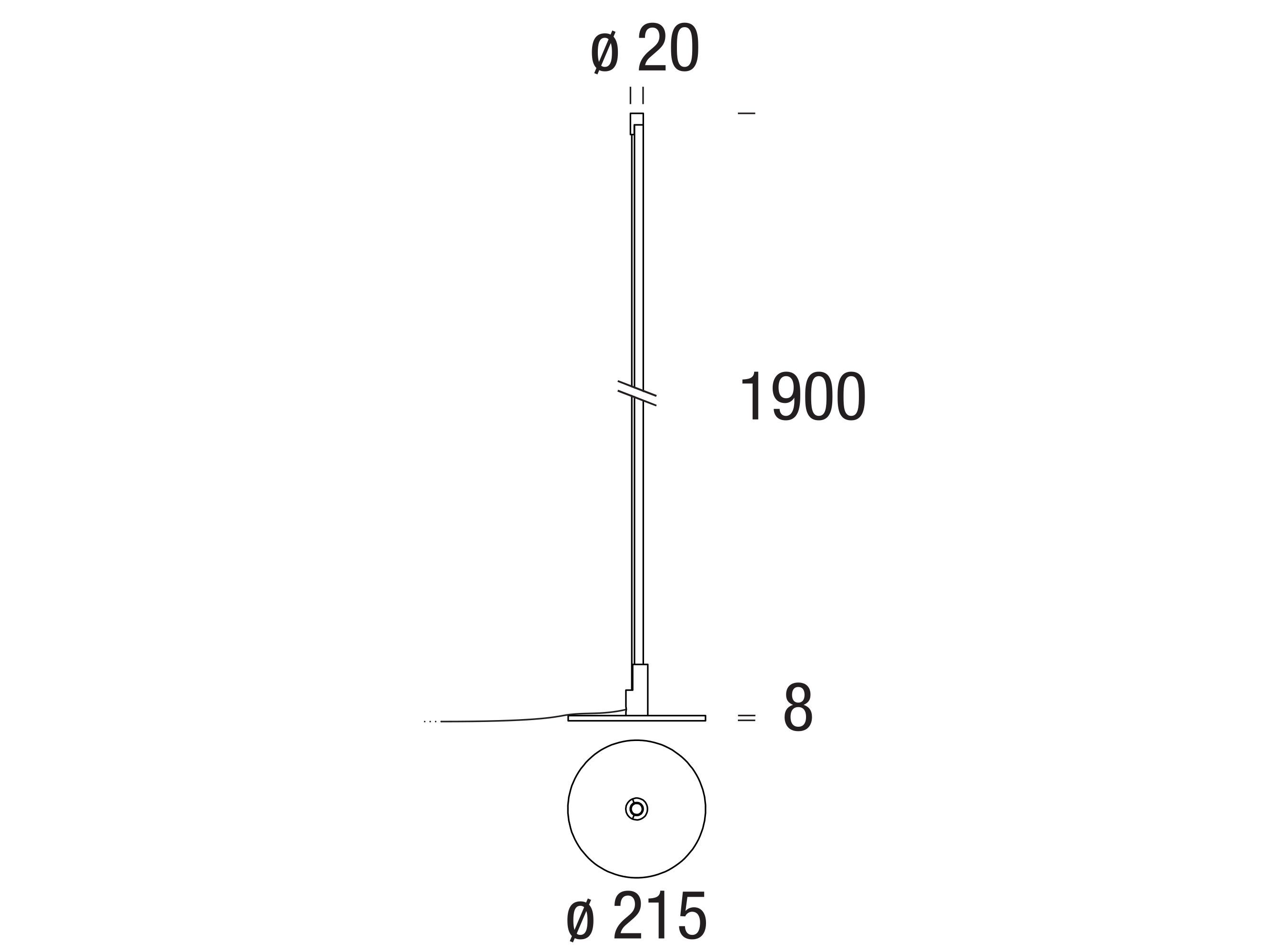 Алюминиевый светодиодный торшер PAN Twenty ARCH-00050636 - Вид №4