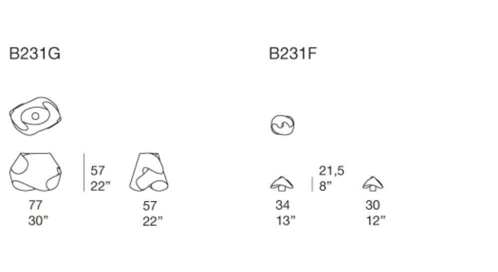 Подвесной светильник для наружного и внутреннего освещения из ткани Maris Paola Lenti Hana-arashi ARCH-00062169 - Вид №3