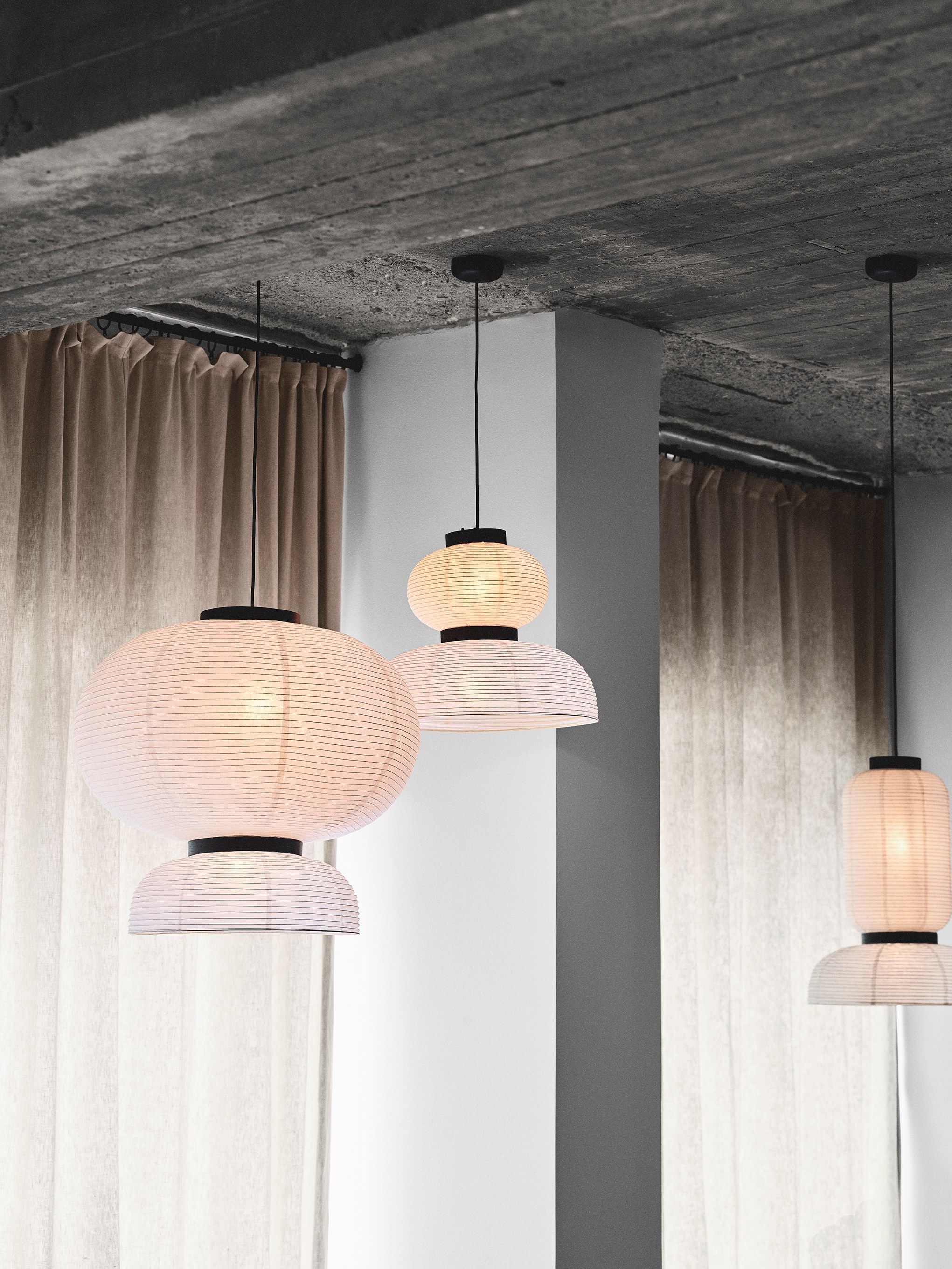 Рисовая бумага подвесной светильник In Stock &amp ARCH-00110837 - Вид №3