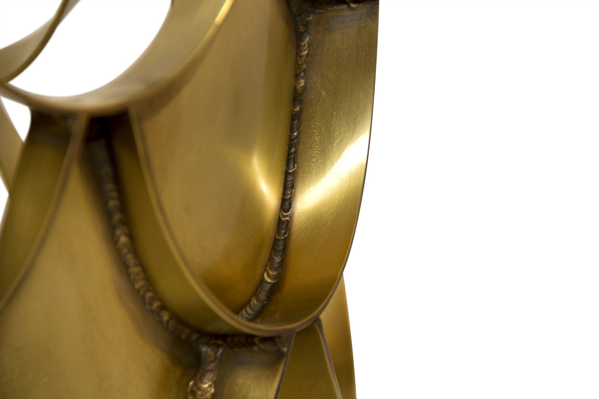 Круглый латунный журнальный столик Brabbu ARCH-00025106 - Вид №2