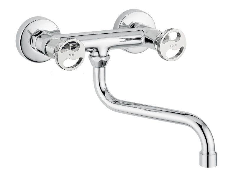 Хром латунь настенный кухонный кран Bugnatese тысяча девятьсот пятьдесят ARCH-00094452