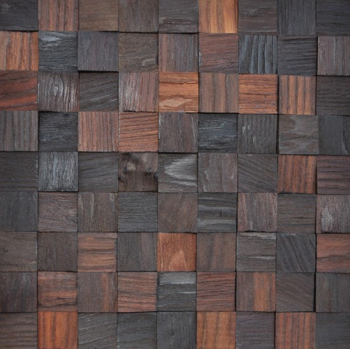 Мозаика и 3D панели из дерева Tarsi 3D 3d Колотый Т.1.1.2.1 Термоясень Селект 3д (мозаика панели), рельефная (3Д (мозаика панели), Рельефная) 300х300 мм 1401100068 - Вид №1