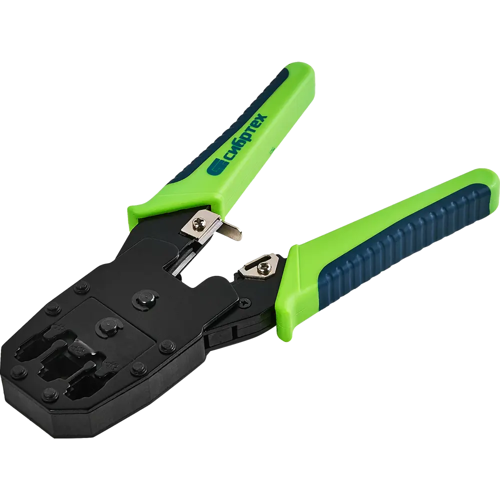 Кримпер для обжима телефонных и компьютерных клемм 4P-8P Сибртех 17733 STLM-2205920