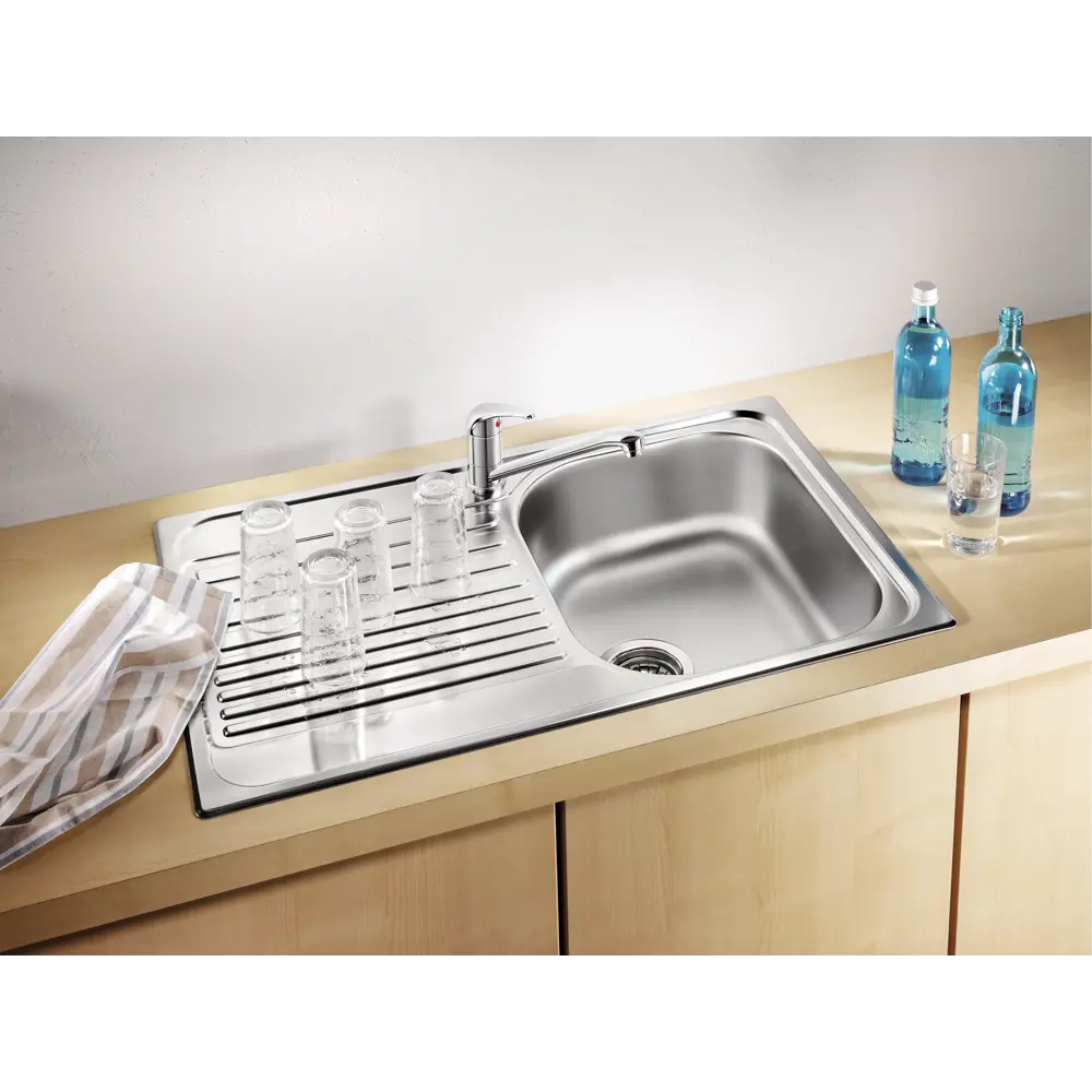 Мойка врезная Blanco Tipo 45 compact 78х50 см, нержавеющая сталь, цвет матовая сталь STLM-2151222 - Вид №2