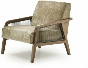 i 4 Mariani Кресло с обивкой из ткани с подлокотниками Woody