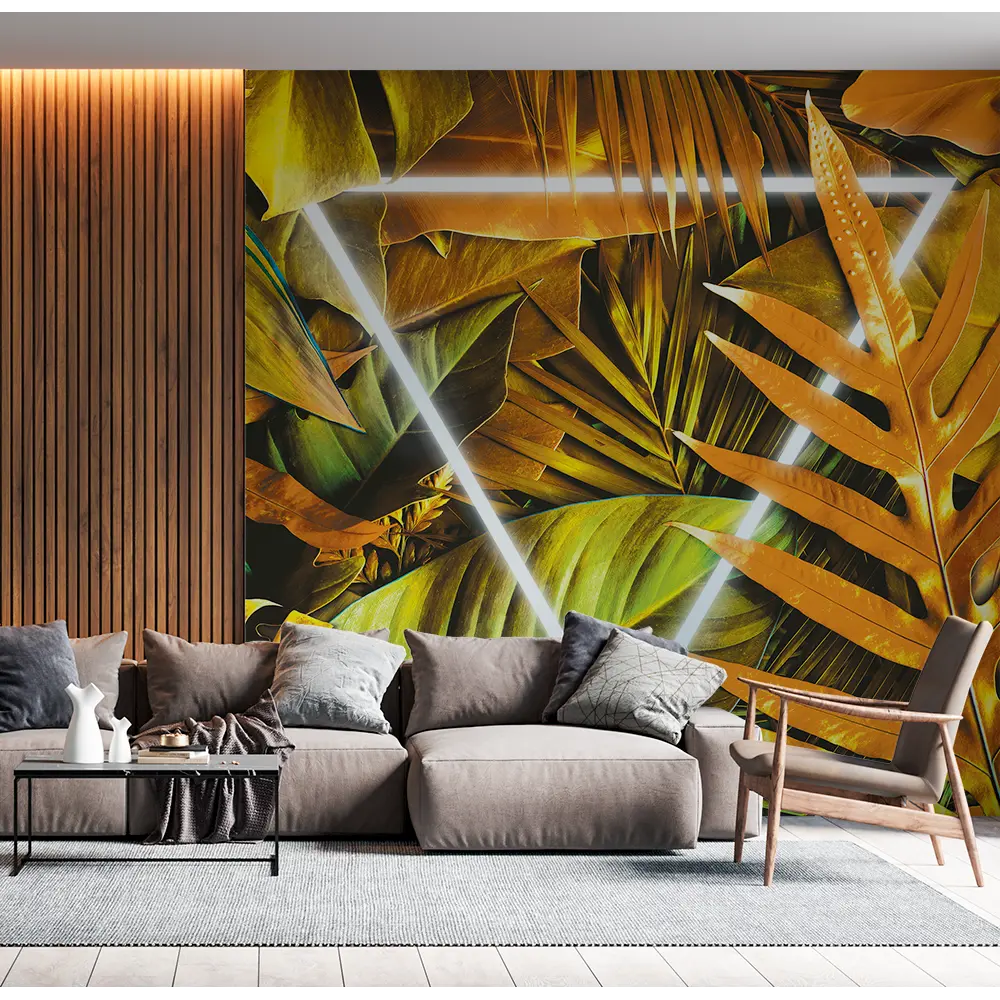 Фотообои Неоновые тропики флизелиновые 300x270 см L13-448 FBRUSH 3D FLIZART STLM-2106861 - Вид №3