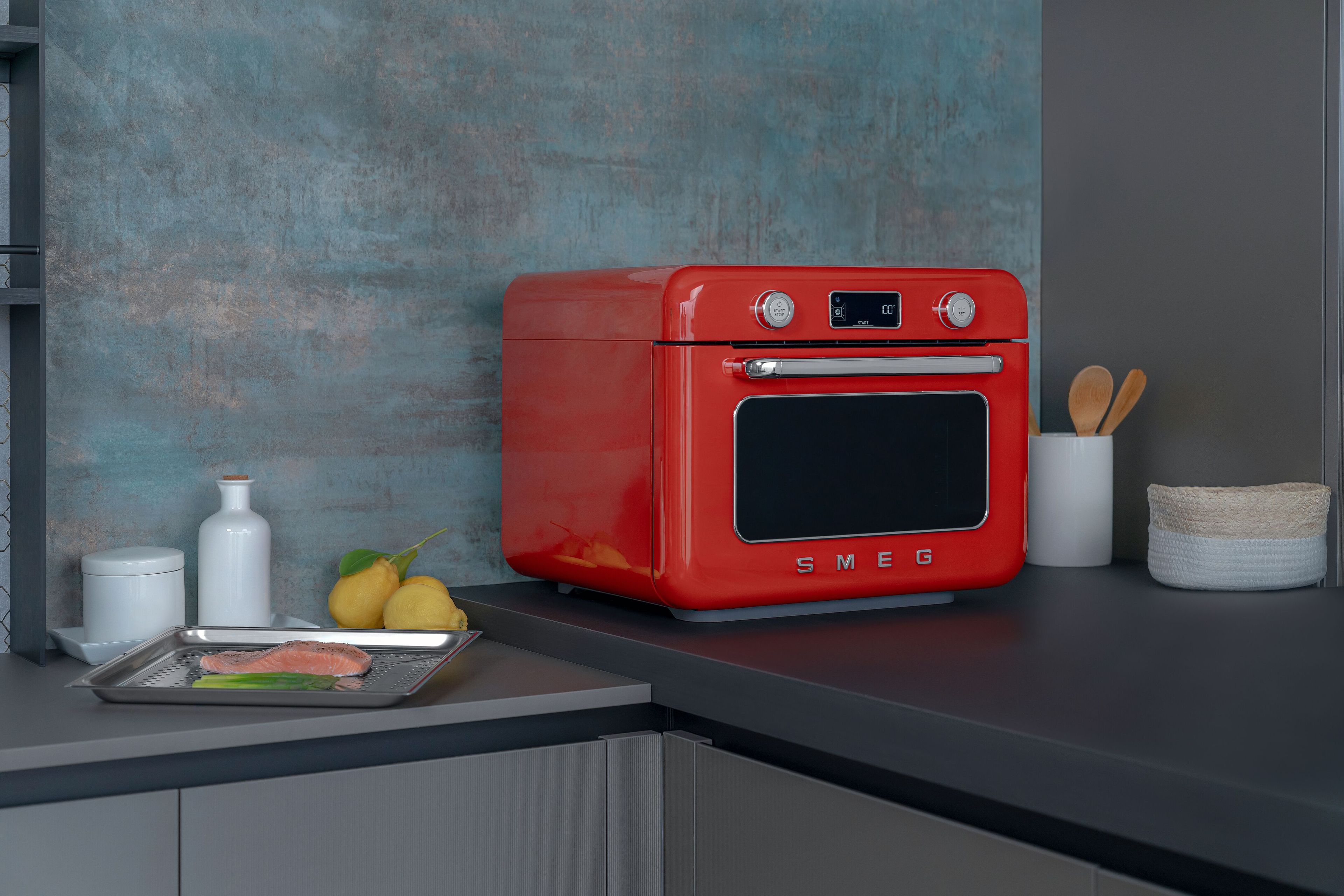 Комбинированная Паровая печь Smeg Smeg в стиле 50-х ARCH-00028844 - Вид №31