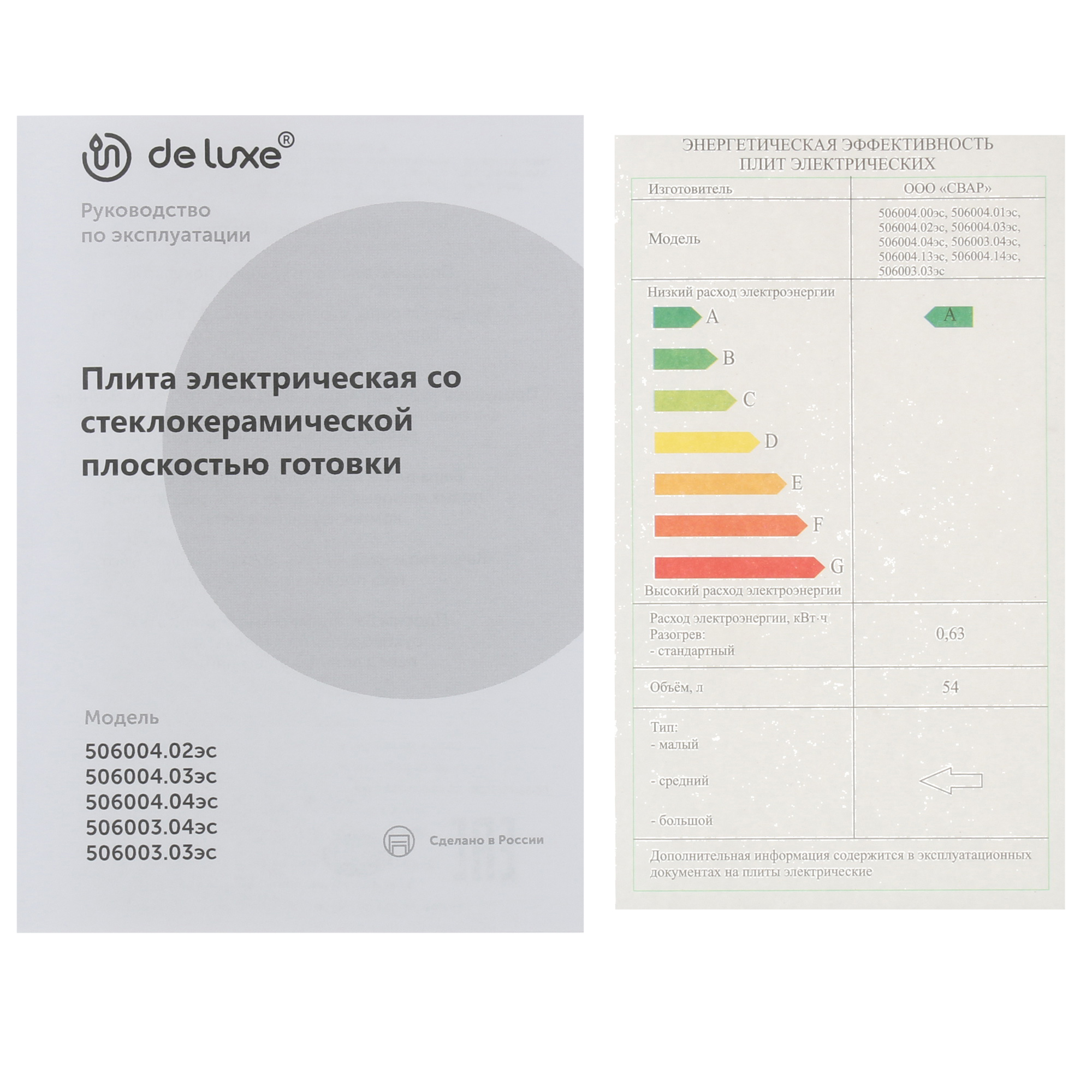 4817518 Электрическая плита De Luxe 506003.03эс-030 белый STDN-0053094 - Вид №9
