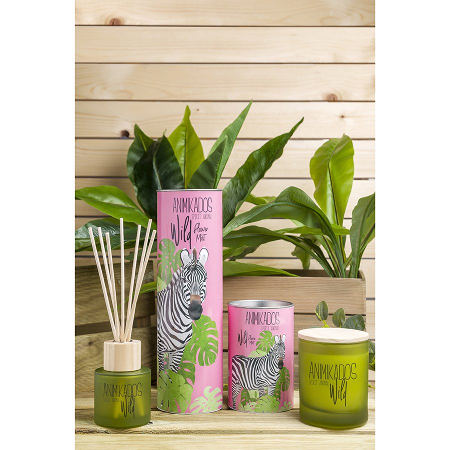 Свеча ароматическая цветочная Wild Zebra AMBIENTAIR  00-3881021 Розовый  - Вид №1