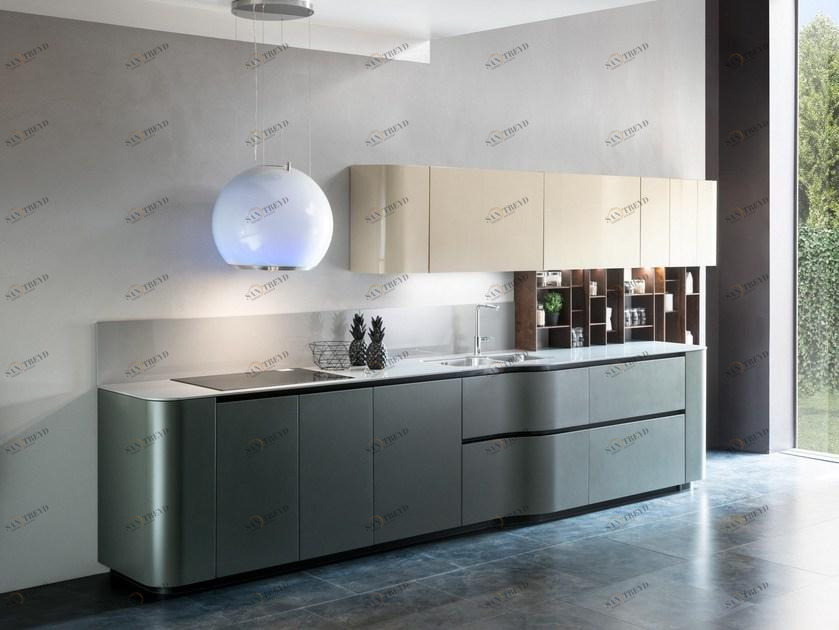 Floritelli Cucine Линейная кухня из dekton® Andromeda curvy sun-id-1404396