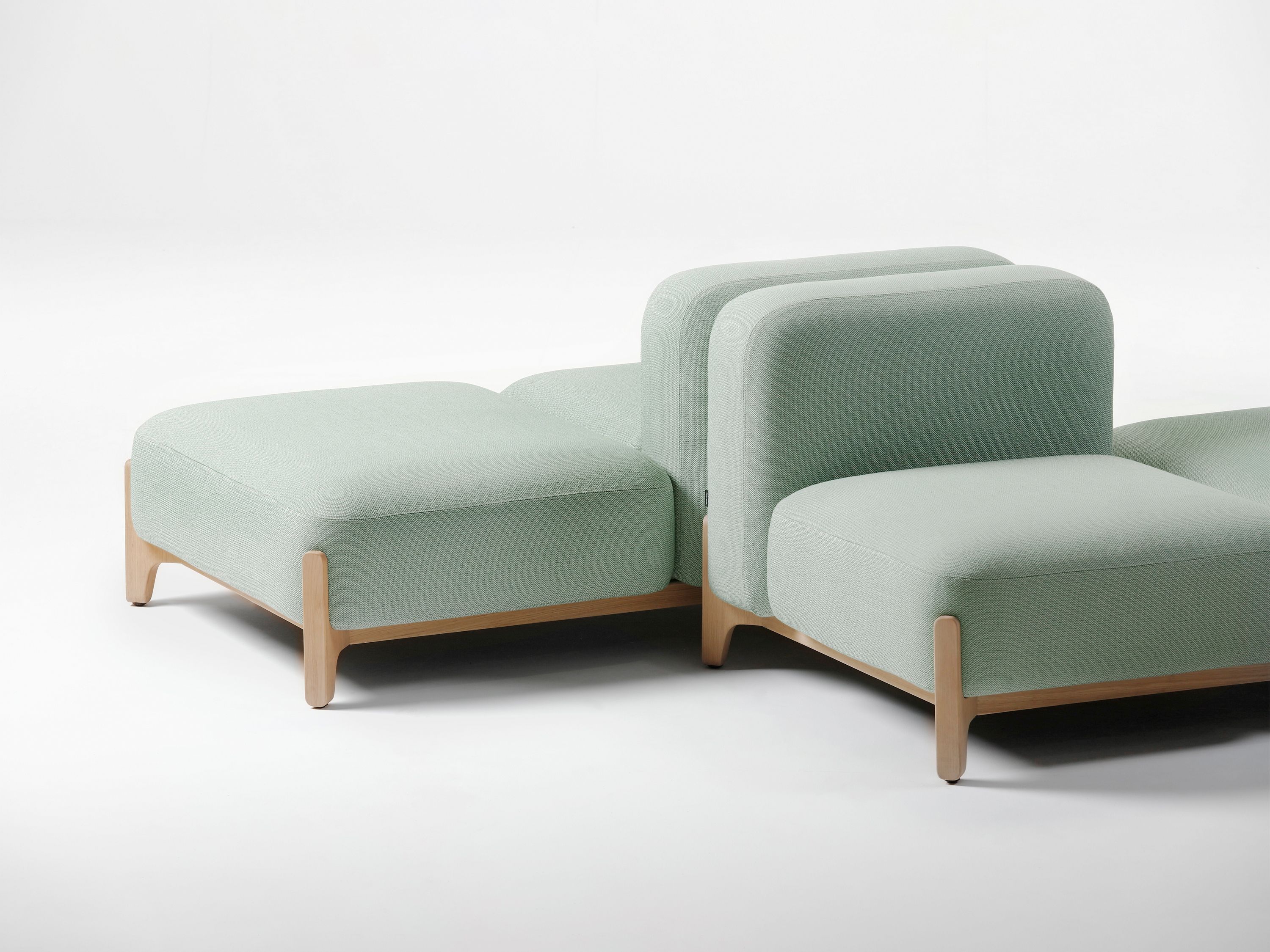 Квадратный съемный пуф из ткани prostoria Sabot ARCH-00086346 - Вид №2