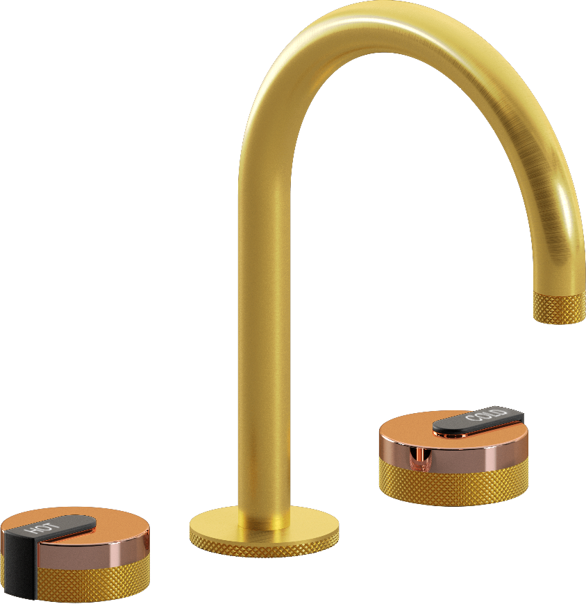 E-11512-R1RG-L1MBK-BAU Смеситель для умывальника на 3 отвертия GRAFF MOD+