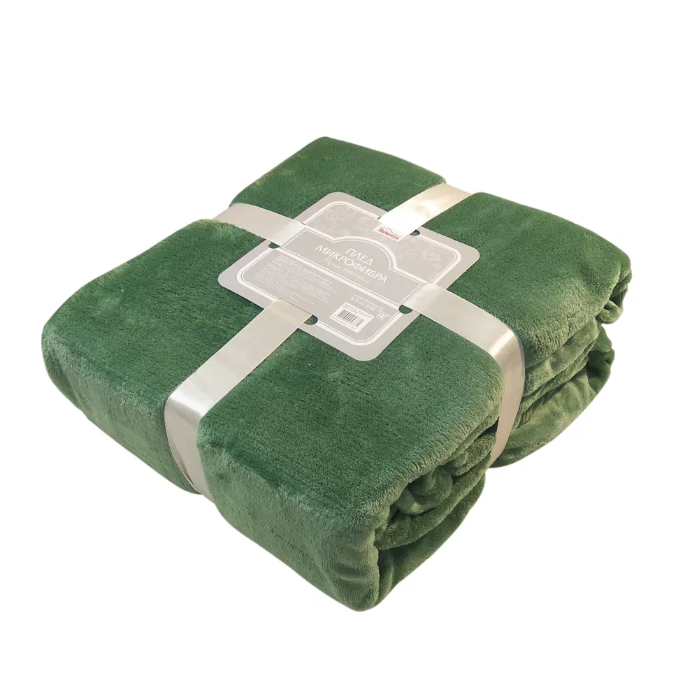 Плед «Prestige» 200х220 см микрофибра цвет зелёный BELEZZA STLM-2008032 - Вид №2