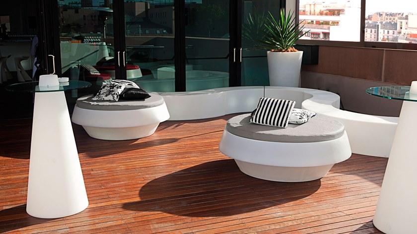 SLIDE Круглый светящийся пуф из полиэтилена sun-id-1379791 - Вид №11